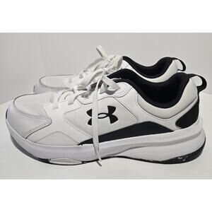 Under Armour Mens Athletic Shoes Black/ White Charged Edge Size 12